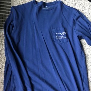 Vineyard Vines Christmas Santa Long Sleeve Tee